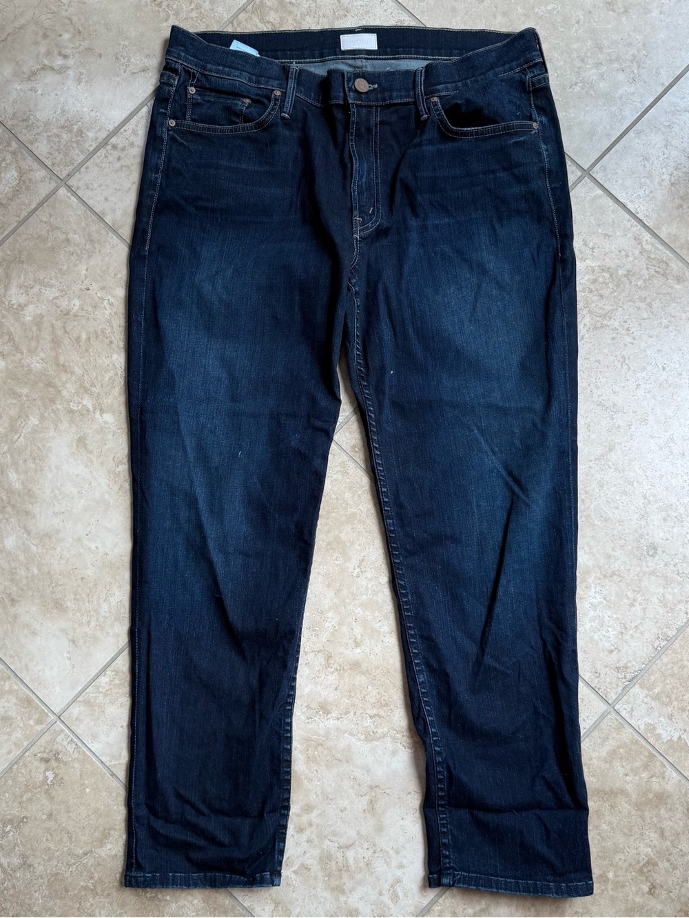 MOTHER Women’s Dark Indigo Relaxed Jeans
